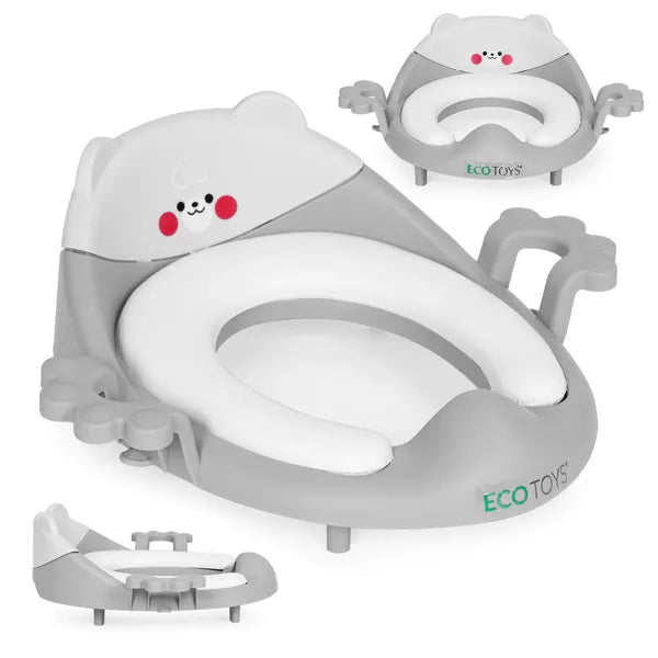 Ecotoys gyermek wc ülőke puhapárnával és fogantyúkkal