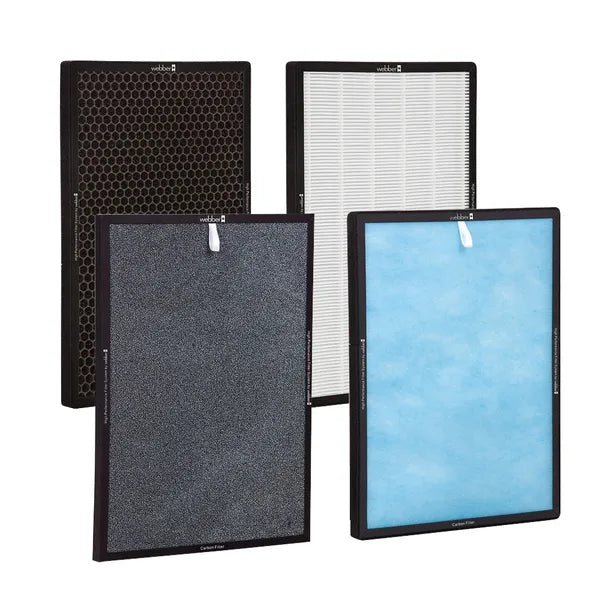 Webber AP9405/AP9405B légtisztító 6 rétegű HEPA13 szűrőkészlet 54×26,5 cm