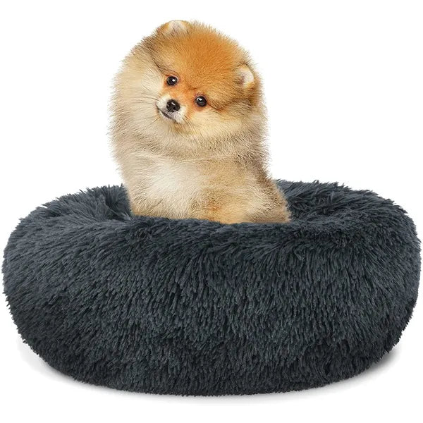 Univerzális plüss kisállat fekhely S 40 cm, sötétszürke