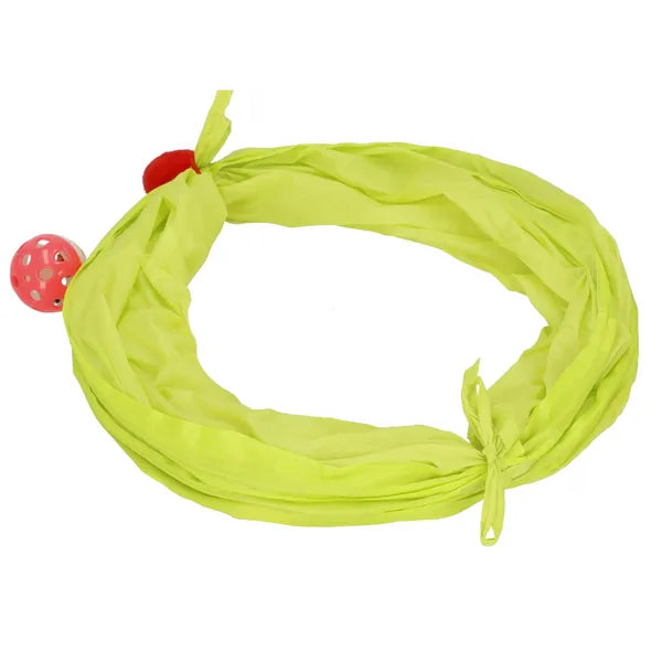 Macska alagút 48x25 cm + 22 db játék, színes szett