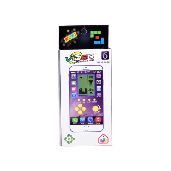 Tetris zsebjáték, telefon formájú kézi konzol, 14×6,5×1,5 cm