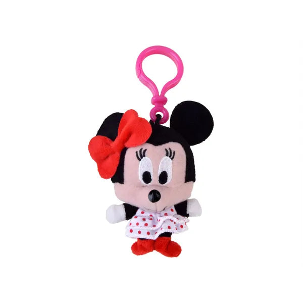 Disney Minnie egér kulcstartó és táskafüggő, 10 cm, műanyag kapoccsal