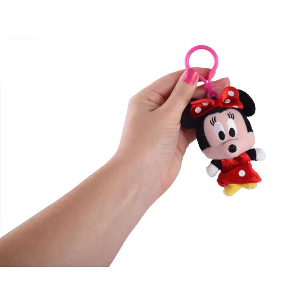 Disney Minnie egér kulcstartó és táskafüggő, 10 cm, műanyag kapoccsal