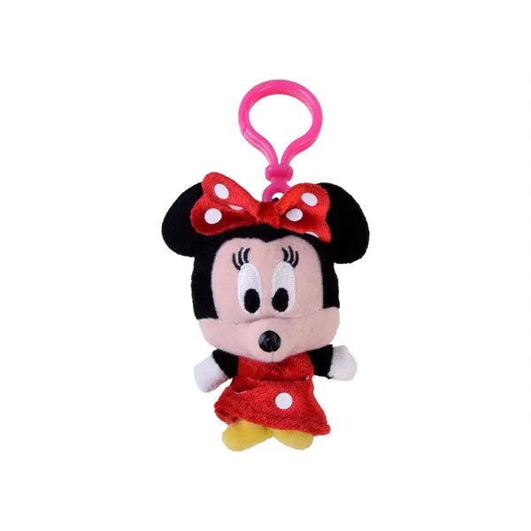 Disney Minnie egér kulcstartó és táskafüggő, 10 cm, műanyag kapoccsal