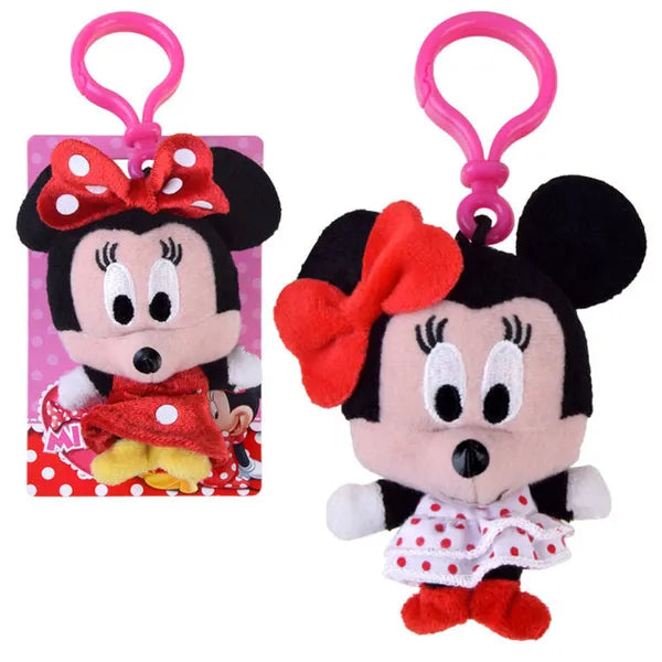 Disney Minnie egér kulcstartó és táskafüggő, 10 cm, műanyag kapoccsal