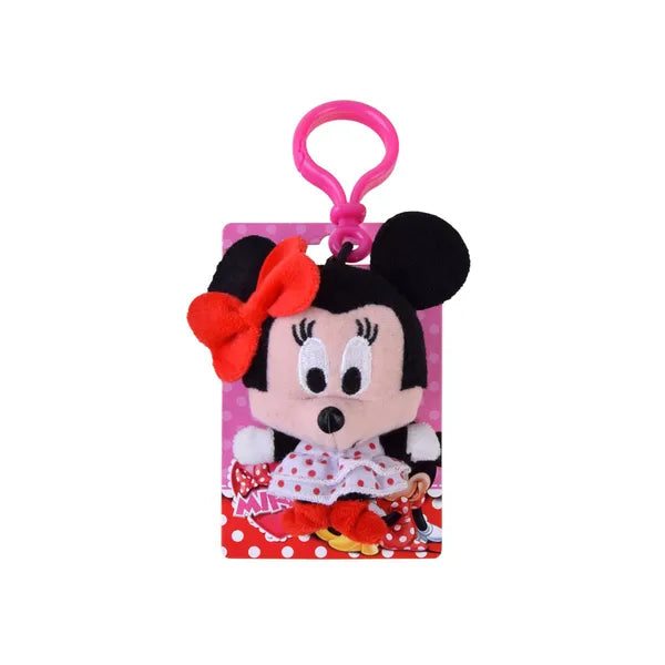 Disney Minnie egér kulcstartó és táskafüggő, 10 cm, műanyag kapoccsal