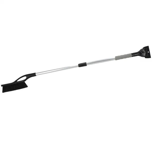 Teleszkópos autó jégkaparó–kefe, 90–127 cm, kétoldalas, fekete/szürke