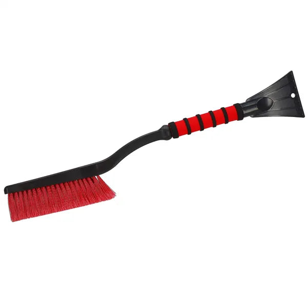 Autós jégkaparó és hókefe, kétoldalas, 62 cm, fekete/piros