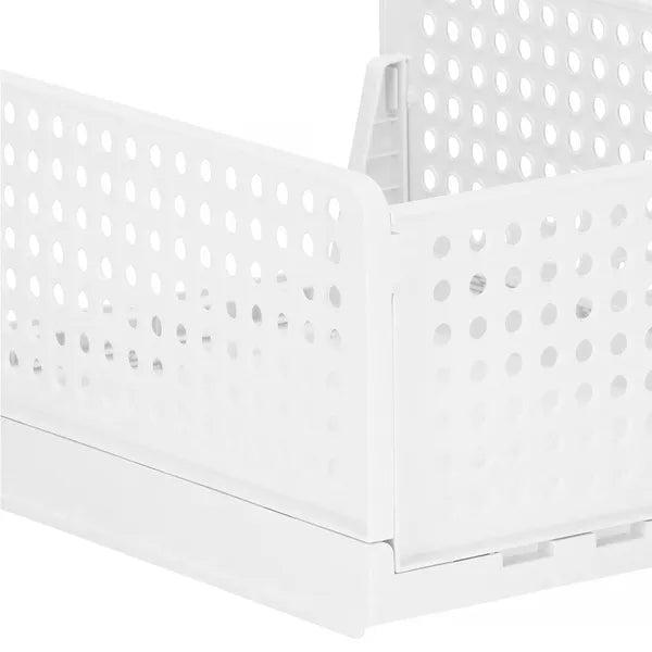 Összecsukható fehér PP szekrény rendszerező, 33×43×18,5 cm