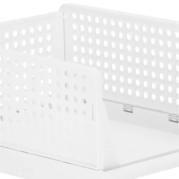 Összecsukható fehér PP szekrény rendszerező, 33×43×18,5 cm