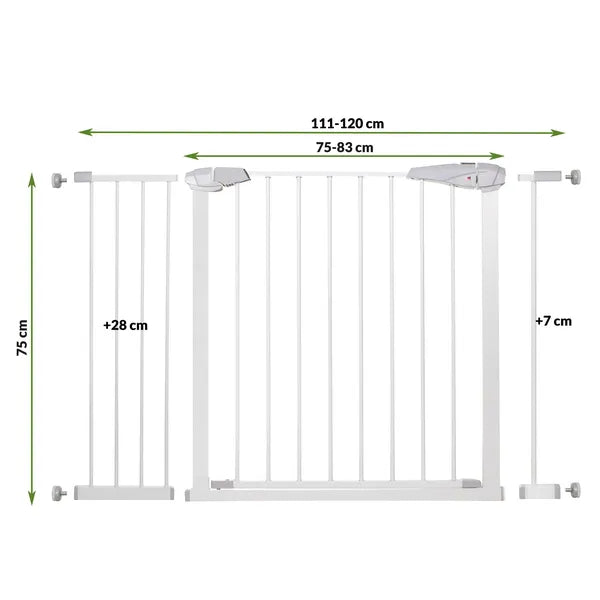 Springos® biztonsági kapu 76-120 cm, automatikus záródás