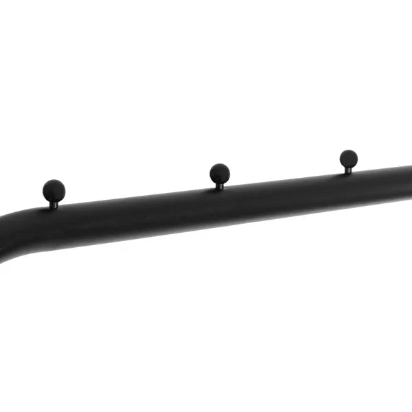 Springos fém ruhafogas, állítható 126-146 cm, fekete matt, 20 kg