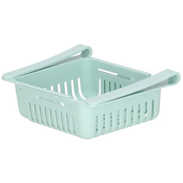 Állítható, menta hűtő fiókrendező 20,5-28,5 cm, PP műanyag
