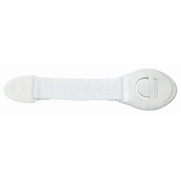 Fehér univerzális szekrényzár gyerekbiztonsághoz, 10 db-os készlet, 20 cm