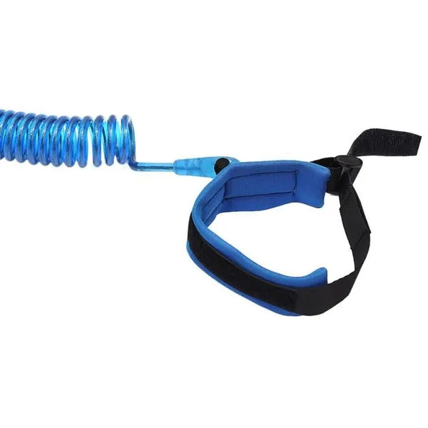 Gyermek biztonsági csuklópánt, kék, állítható 43-165 cm, 11-21 cm csuklókhoz
