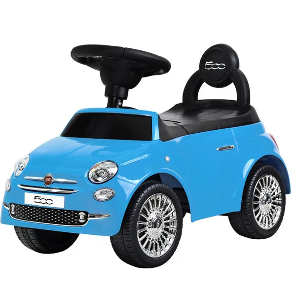Fiat 500 tolható bébitaxi, zenélő, tárolórekesszel – 25 kg
