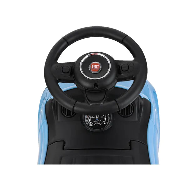 Fiat 500 tolható bébitaxi, zenélő, tárolórekesszel – 25 kg