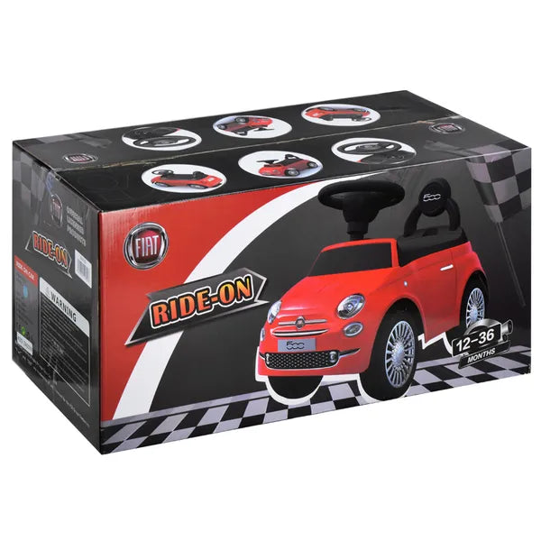 Fiat 500 tolható bébitaxi, zenélő, tárolórekesszel – 25 kg
