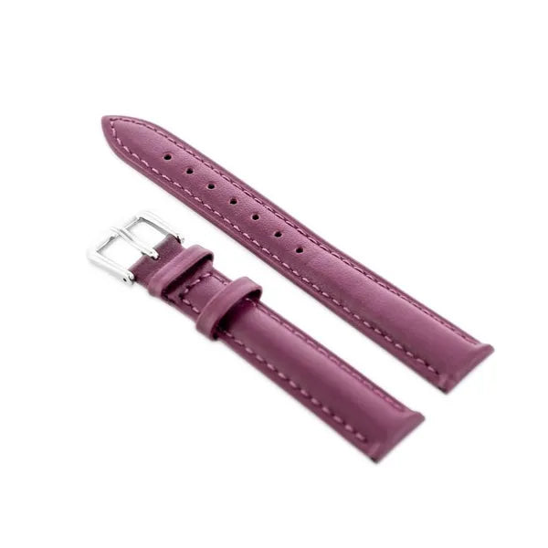 W94 leather watch strap - purple - 12mm