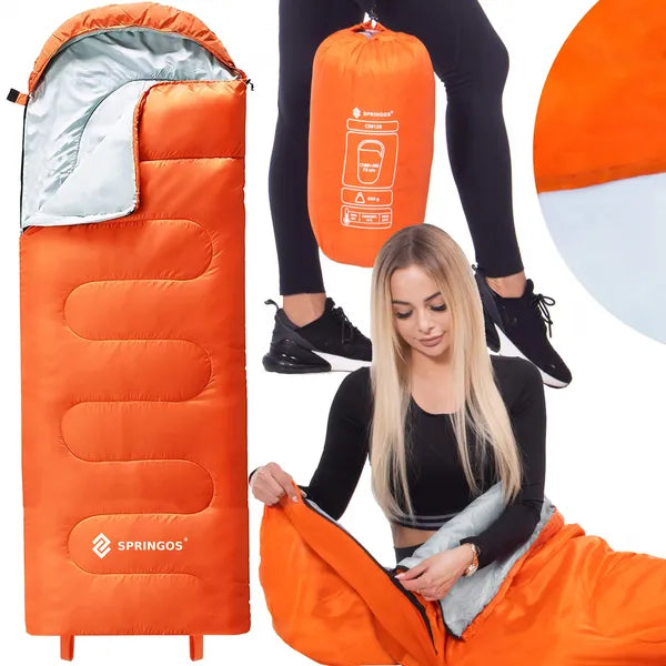 Springos® narancs hálózsák 8-20°c