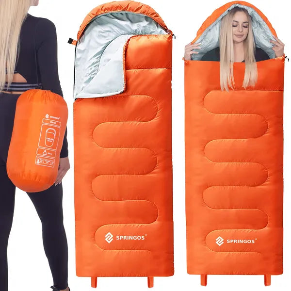 Springos® narancs hálózsák 8-20°c