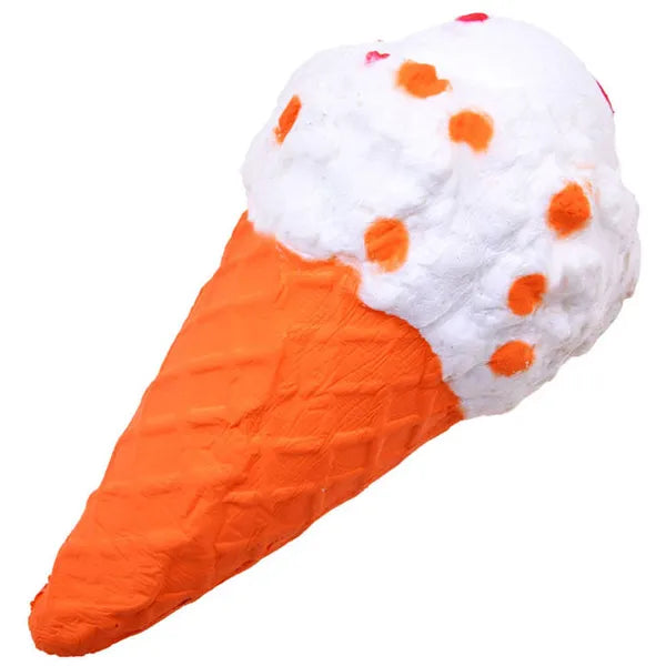 XXL stresszoldó squishy hab fagylalt játéktölcsér, 20 cm, illatos