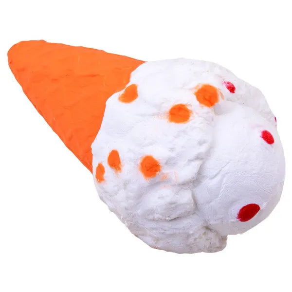 XXL stresszoldó squishy hab fagylalt játéktölcsér, 20 cm, illatos