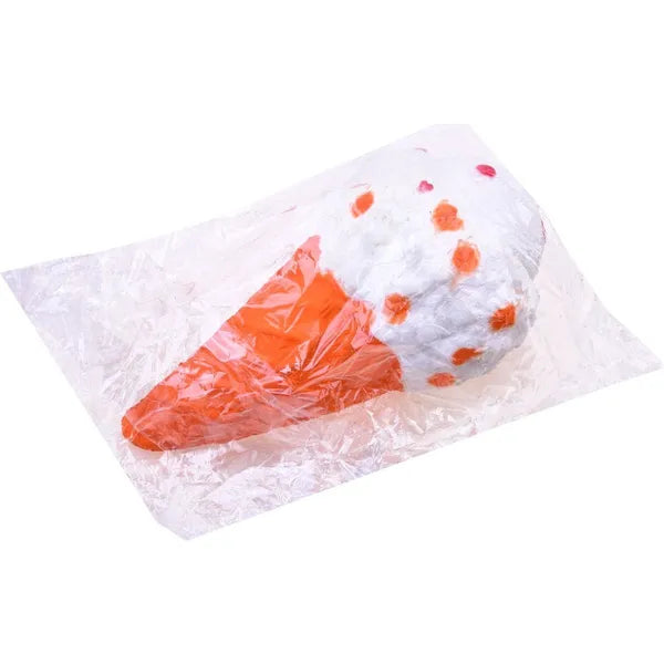 XXL stresszoldó squishy hab fagylalt játéktölcsér, 20 cm, illatos