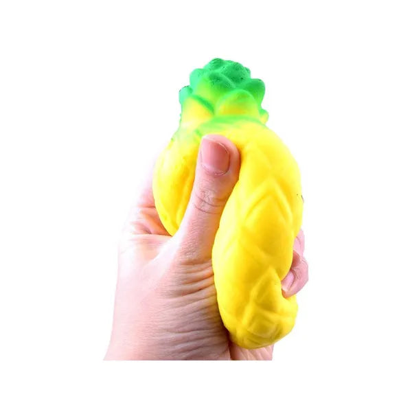Sárga ananász squishy hab stresszoldó játék, 13×5 cm