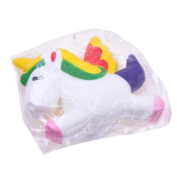 Stresszoldó squishy hab póni játék, memóriahabbal, 13×10×5,5 cm