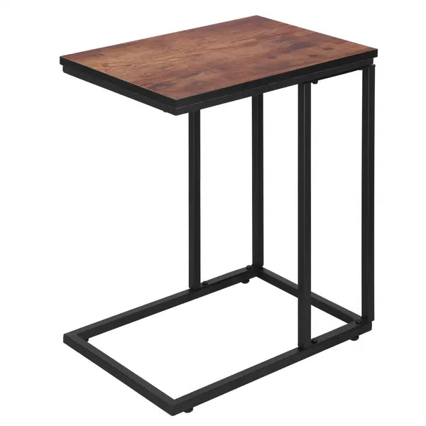 Görgős és fix dohányzóasztal-szett, 65,5/58,5 cm, 75 kg, fekete-barna