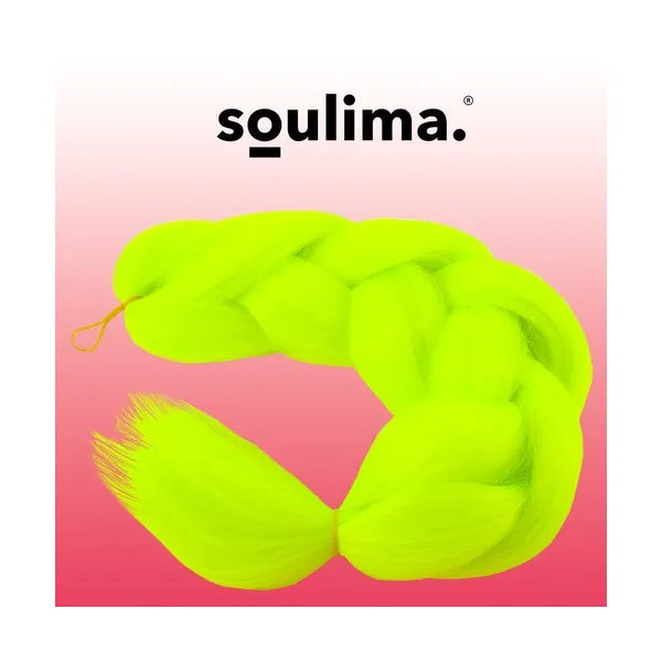 Szintetikus neon hajfonat, 60 cm, hőálló műszál