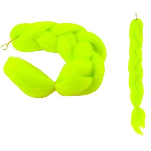 Szintetikus neon hajfonat, 60 cm, hőálló műszál