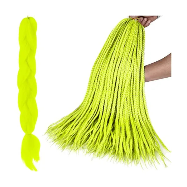 Szintetikus neon hajfonat, 60 cm, hőálló műszál