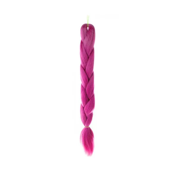 Lila szintetikus fonott hajhosszabbítás 60 cm – hő- és UV-álló