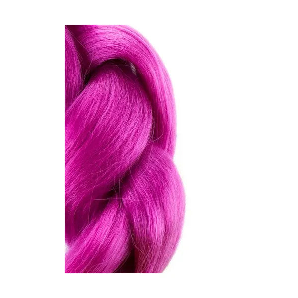 Lila szintetikus fonott hajhosszabbítás 60 cm – hő- és UV-álló