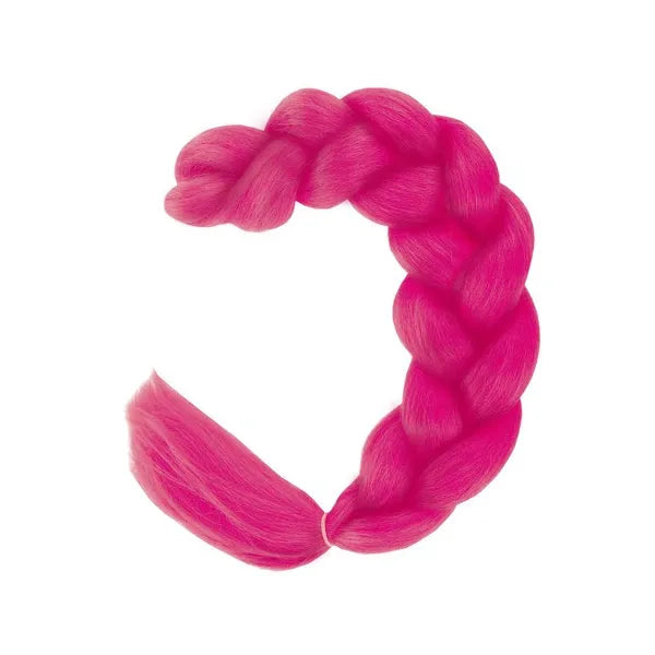 Szintetikus hajfonat 60 cm – sötét rózsaszín, hőálló, UV-védett