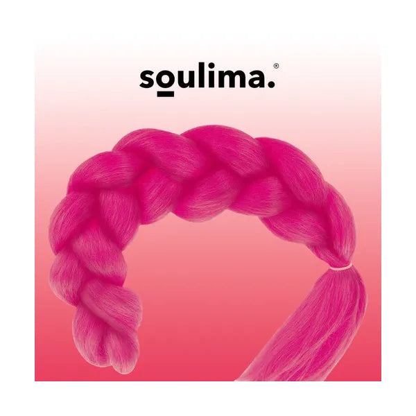 Szintetikus hajfonat 60 cm – sötét rózsaszín, hőálló, UV-védett