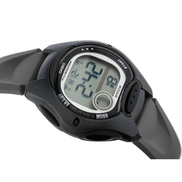 Casio gyerek digitális karóra LW-200-1B, WR50, LED, fekete