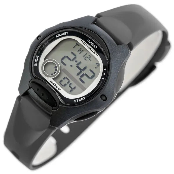 Casio gyerek digitális karóra LW-200-1B, WR50, LED, fekete