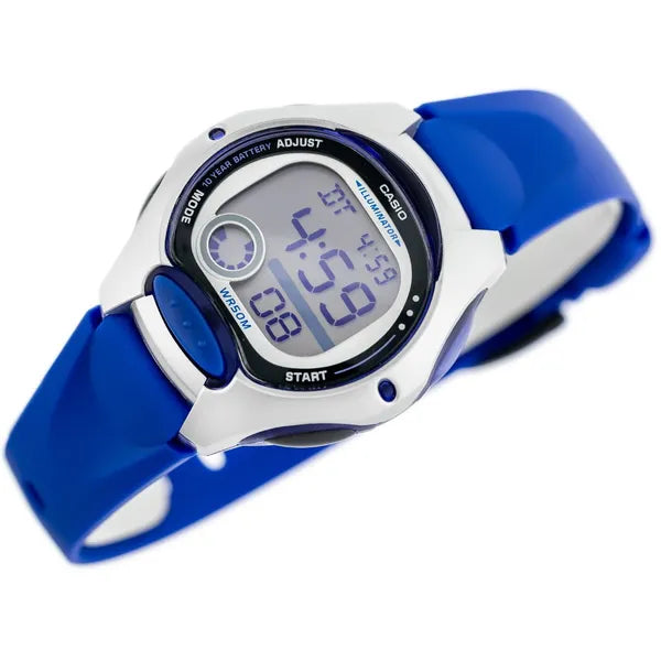 Casio LW-200-2A gyerek digitális karóra WR50 LED quartz kék-fehér