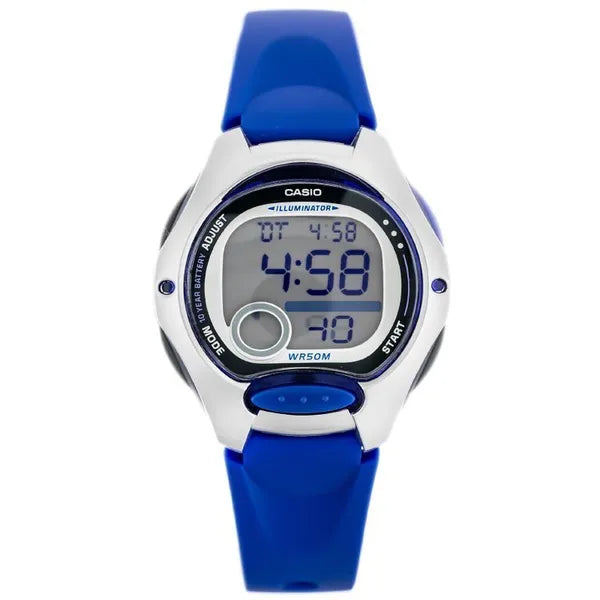 Casio LW-200-2A gyerek digitális karóra WR50 LED quartz kék-fehér