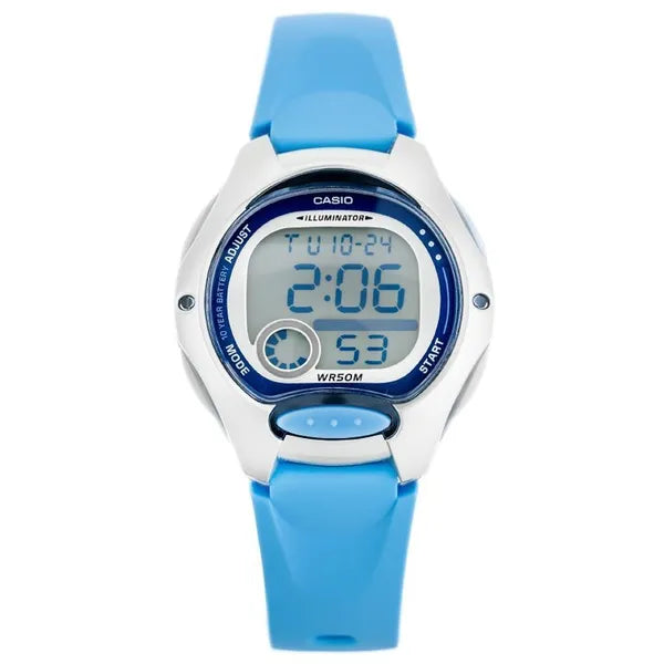 Casio LW-200-2B gyerek digitális karóra, kék, WR50, dobozzal