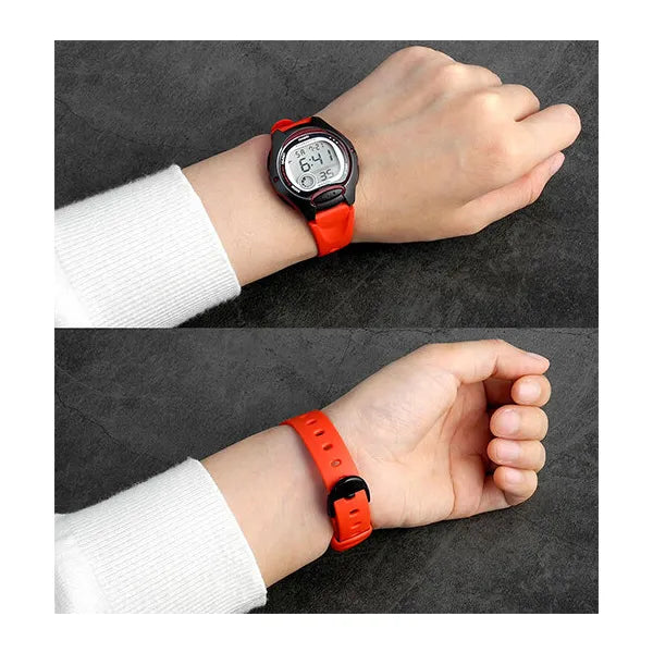 Casio LW-200-4A gyerek digitális karóra, piros szíj, WR50, LED