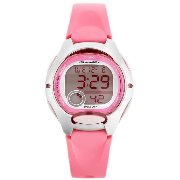Casio LW-200-4B digitális gyerek karóra, rózsaszín, WR50