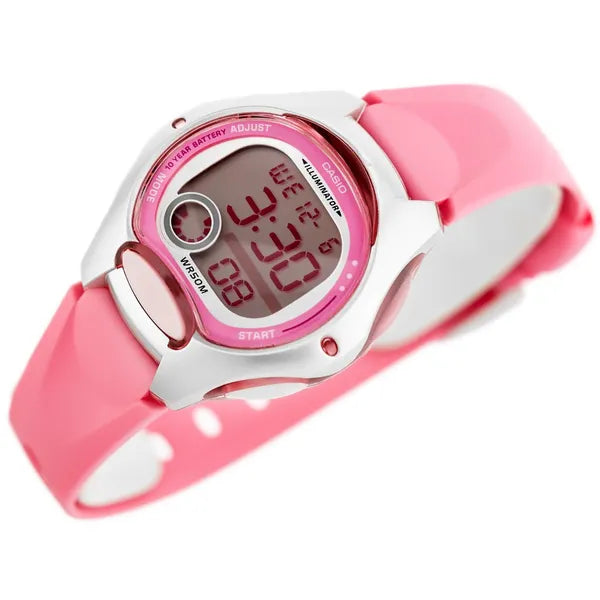 Casio LW-200-4B digitális gyerek karóra, rózsaszín, WR50
