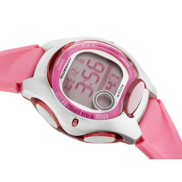 Casio LW-200-4B digitális gyerek karóra, rózsaszín, WR50