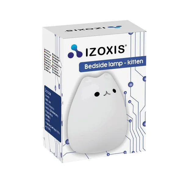 LED cicás éjszakai lámpa, szilikon, 16 szín & 4 fényerő, USB tölthető
