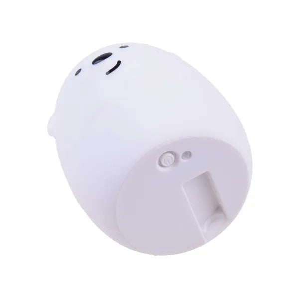 Szilikon LED mackó éjjeli lámpa USB-töltéssel, 9 szín, távirányító