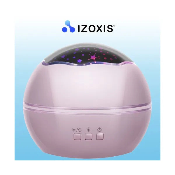 Éjszakai fény forgó csillag/óceán projektor, rózsaszín, USB/elem